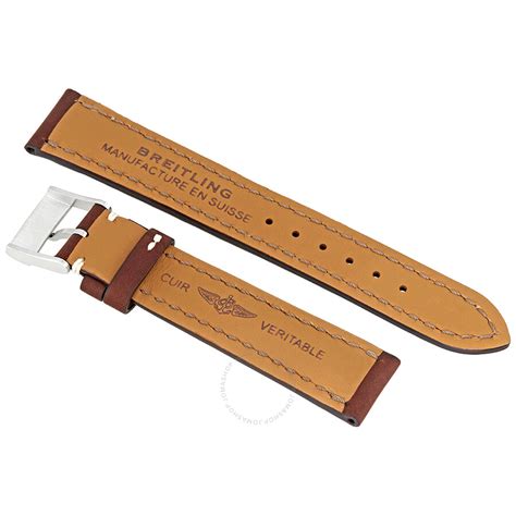 breitling brown leather strap|genuine breitling leather watch strap.